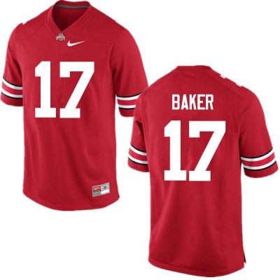 Men's Ohio State Buckeyes #17 Jerome Baker Red Nike NCAA College Football Jersey Trade PKS7544YN